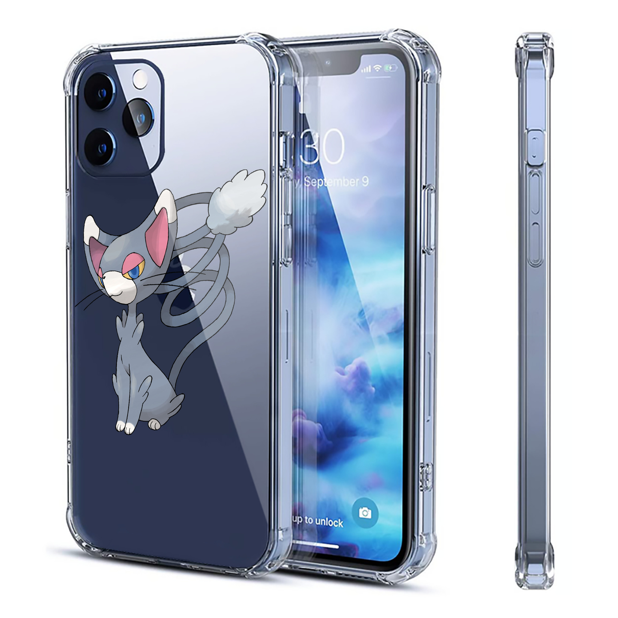 （画像用） ポケットモンスター Pokémon 【iPhone 12シリーズ対応】透明スマホケース（クリアソフトケース）